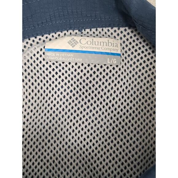 Columbia Adult men's UPF performance blue Size large Fishing Outdoors - Picture 9 of 9